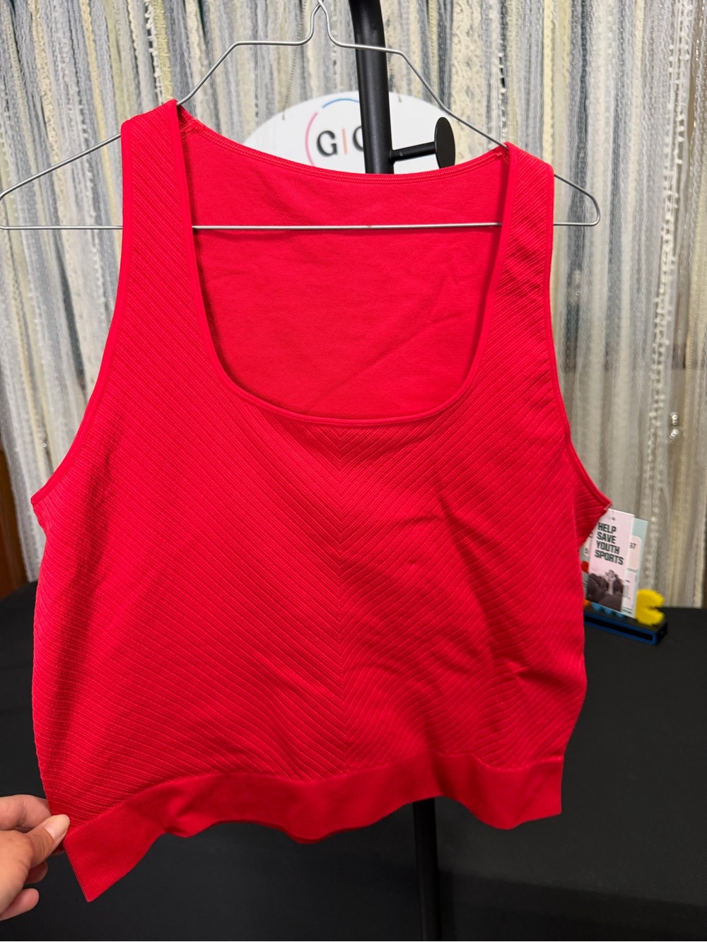 DSG Red Seamless Cropped Tank Top